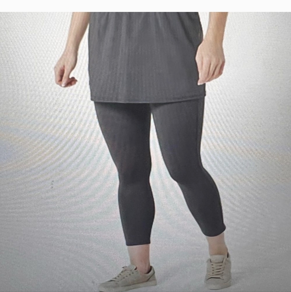 Zuda Z-Move Skirted Legging Gray Size 3X